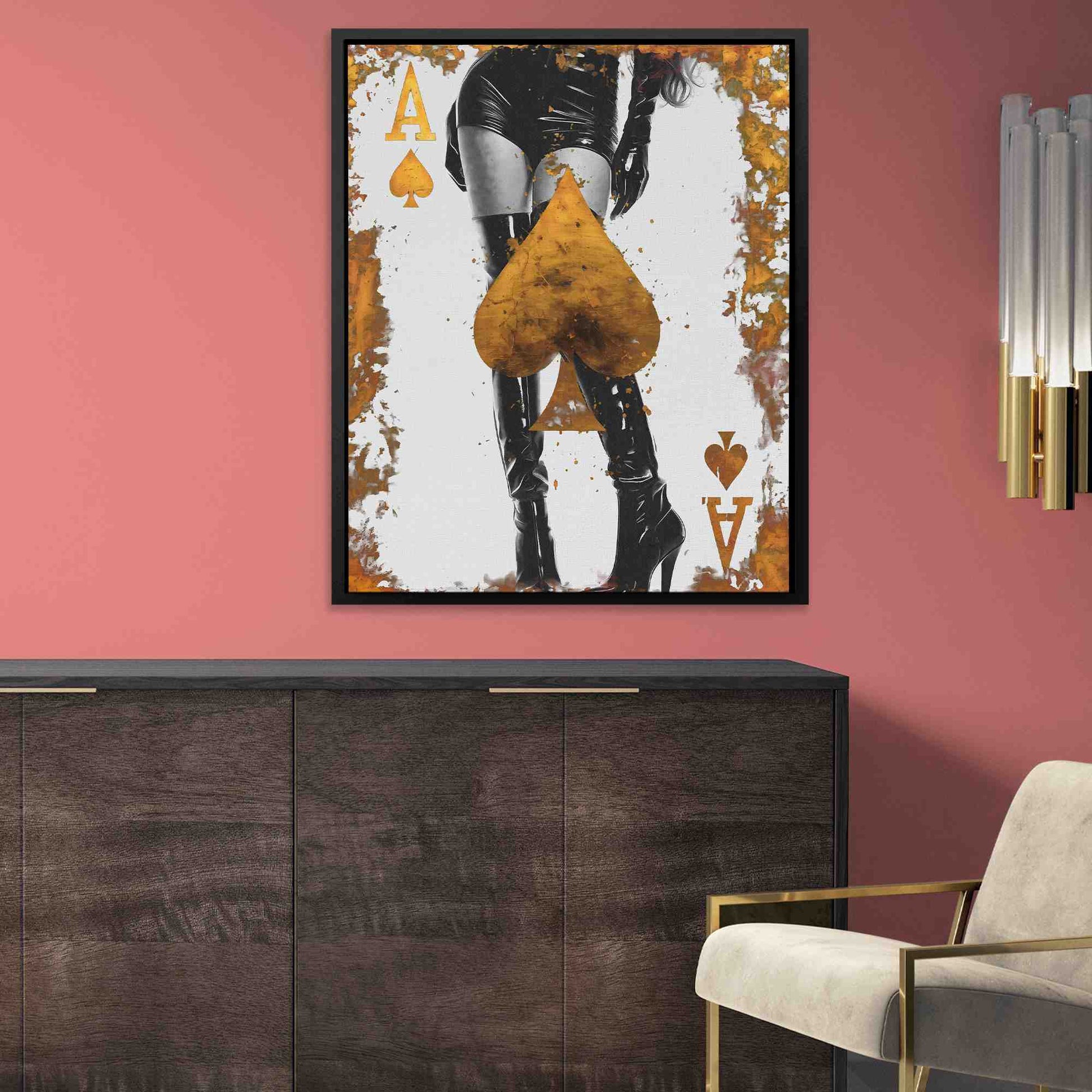 Long Legs Ace - Large Pop Art Canvas Print