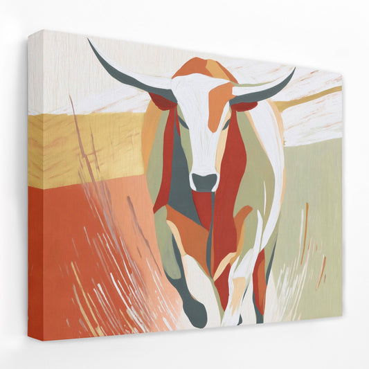 Longhorn Desert Crossing - Luxury Wall Art
