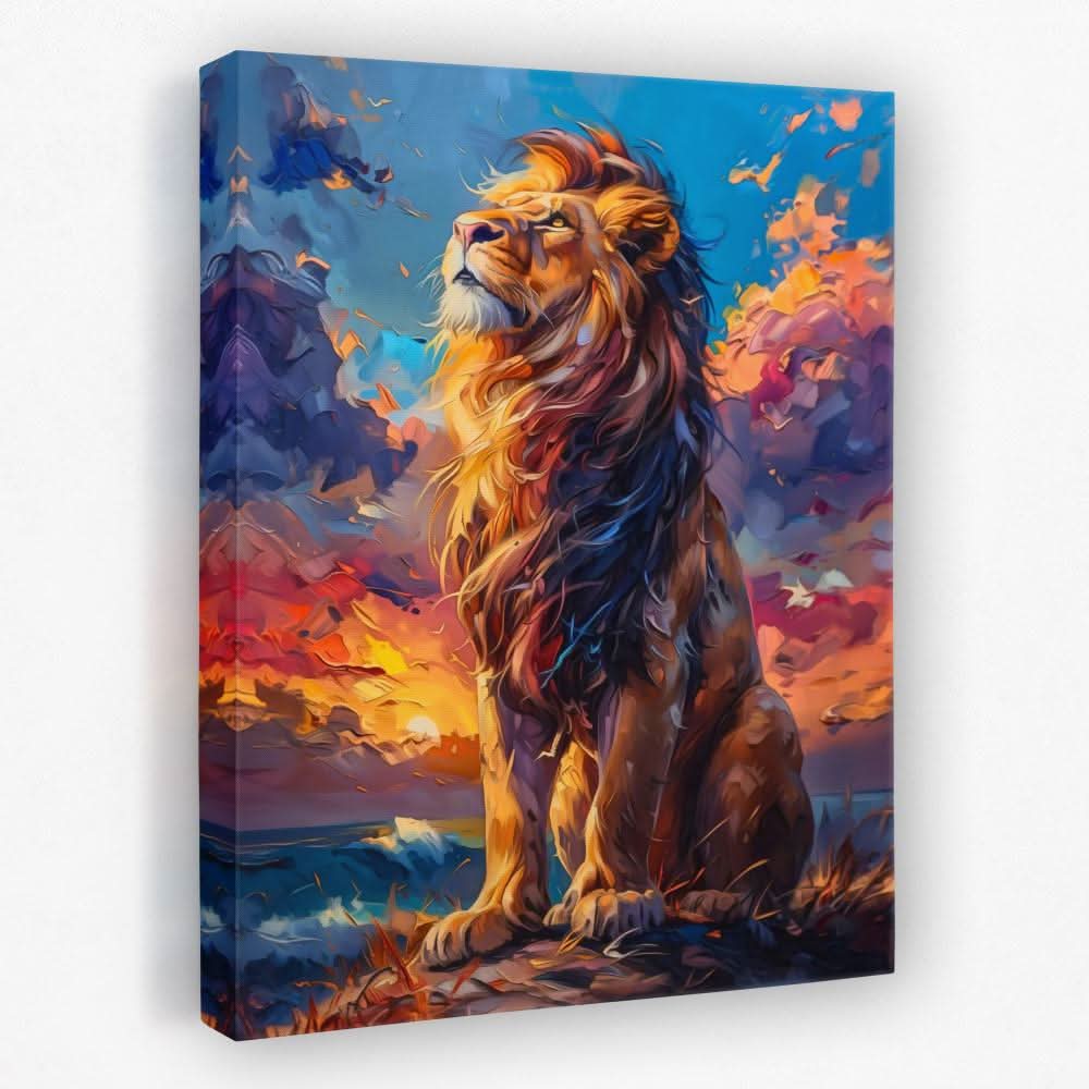 Looking to the Heavens - Animals Canvas Wall Art