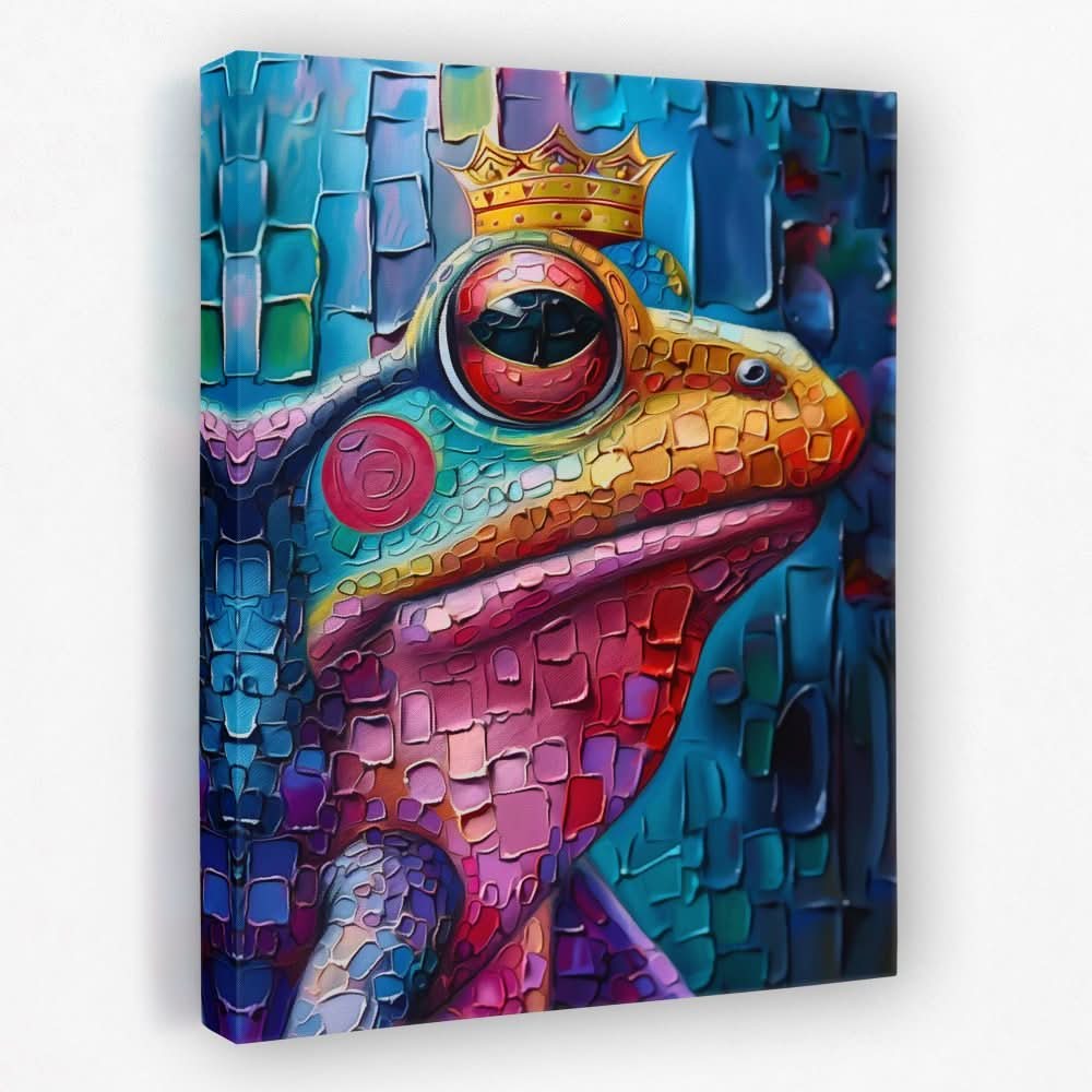 Lord Frog - Animals Canvas Wall Art