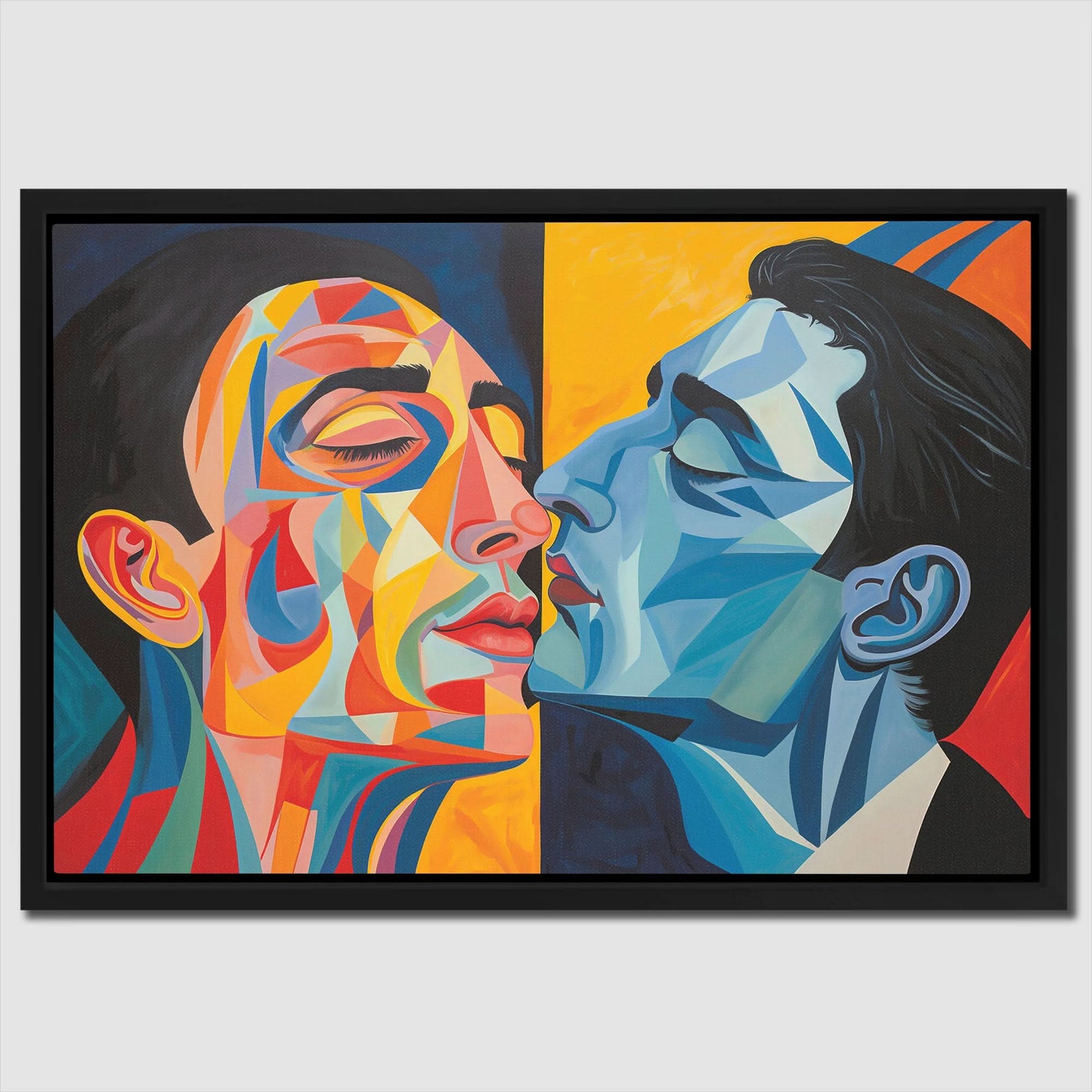 Lover's Pursuit - Cubism Art