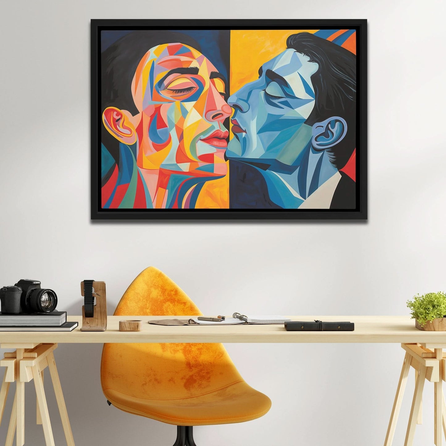 Lover's Pursuit - Gay Canvas Print