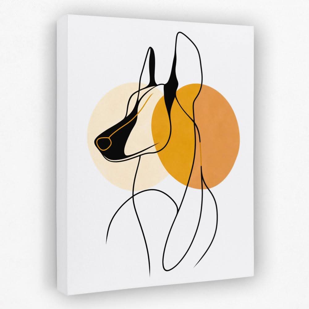 Loyal Companion - Dog Canvas Wall Art