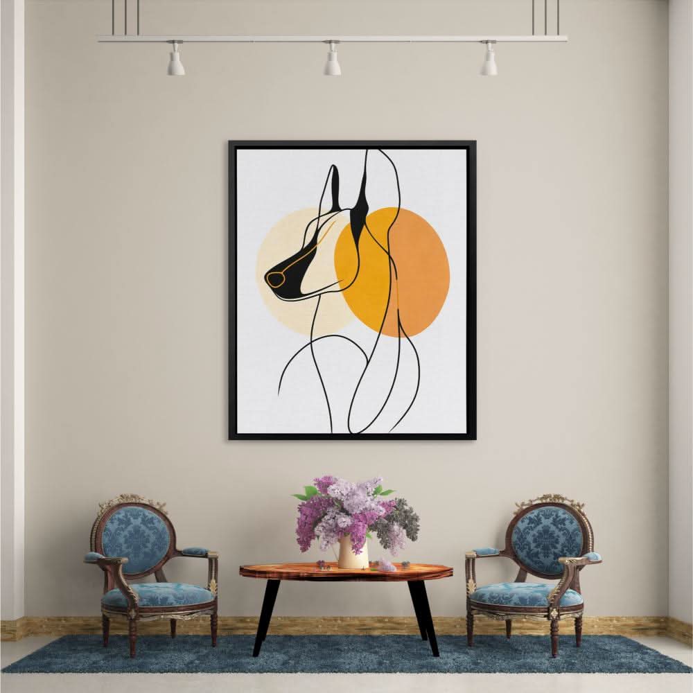 Loyal Companion - Oversized Dog Canvas Wall Art