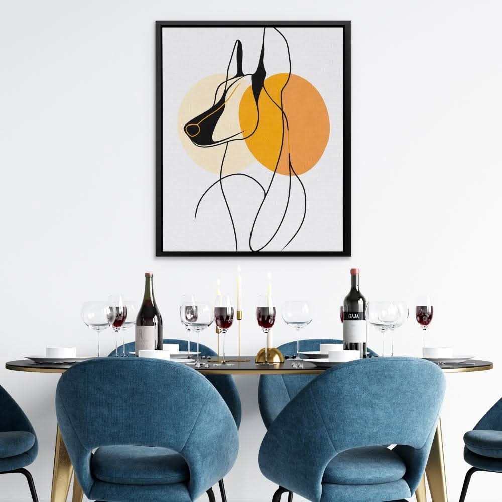 Loyal Companion - Brown Canvas Print