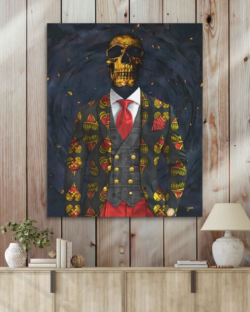 Lucky Skull - Dark Academia Art