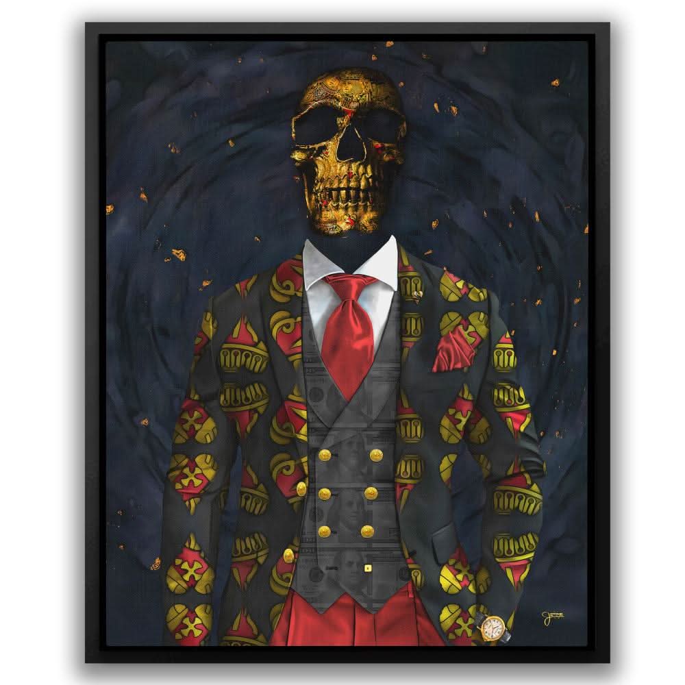 Lucky Skull - Large Canvas Print