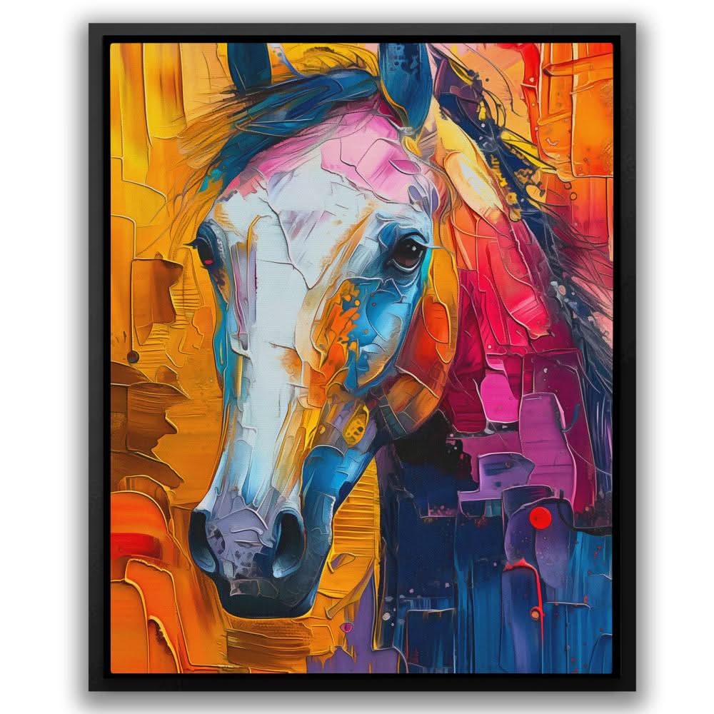Luminous Allure - Colorful Wall Art for Living Room