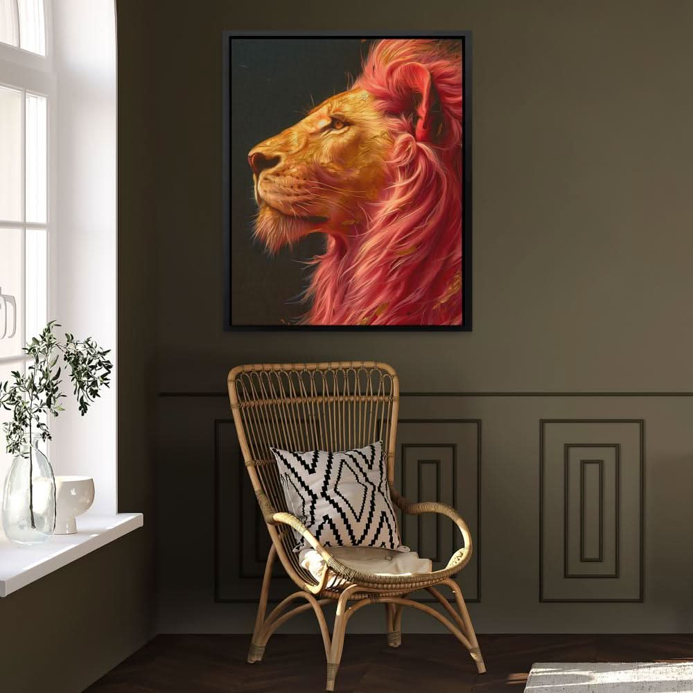 Luminous Lion - Animals Art for Bedroom