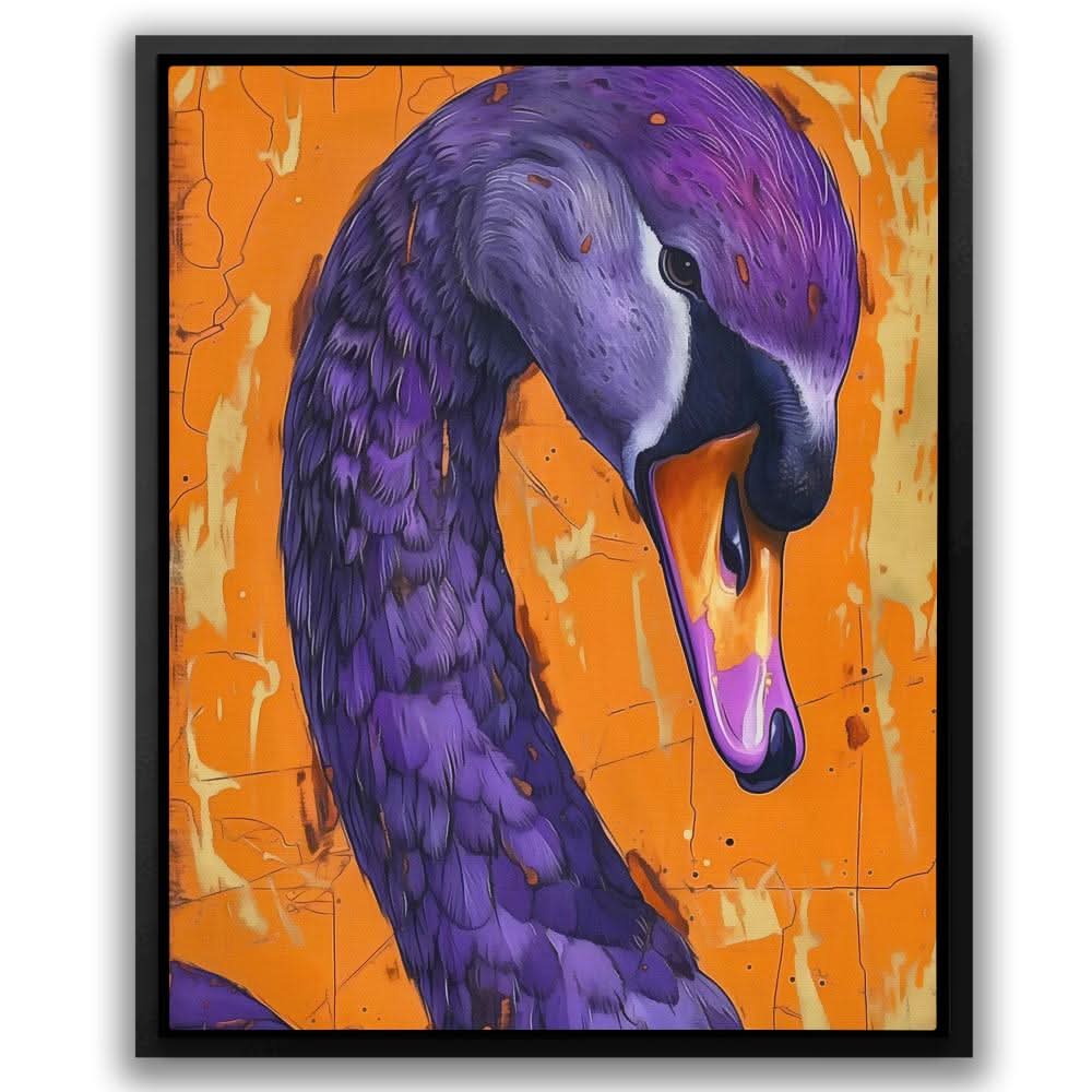Lunar Swan - Bird Art for Bedroom