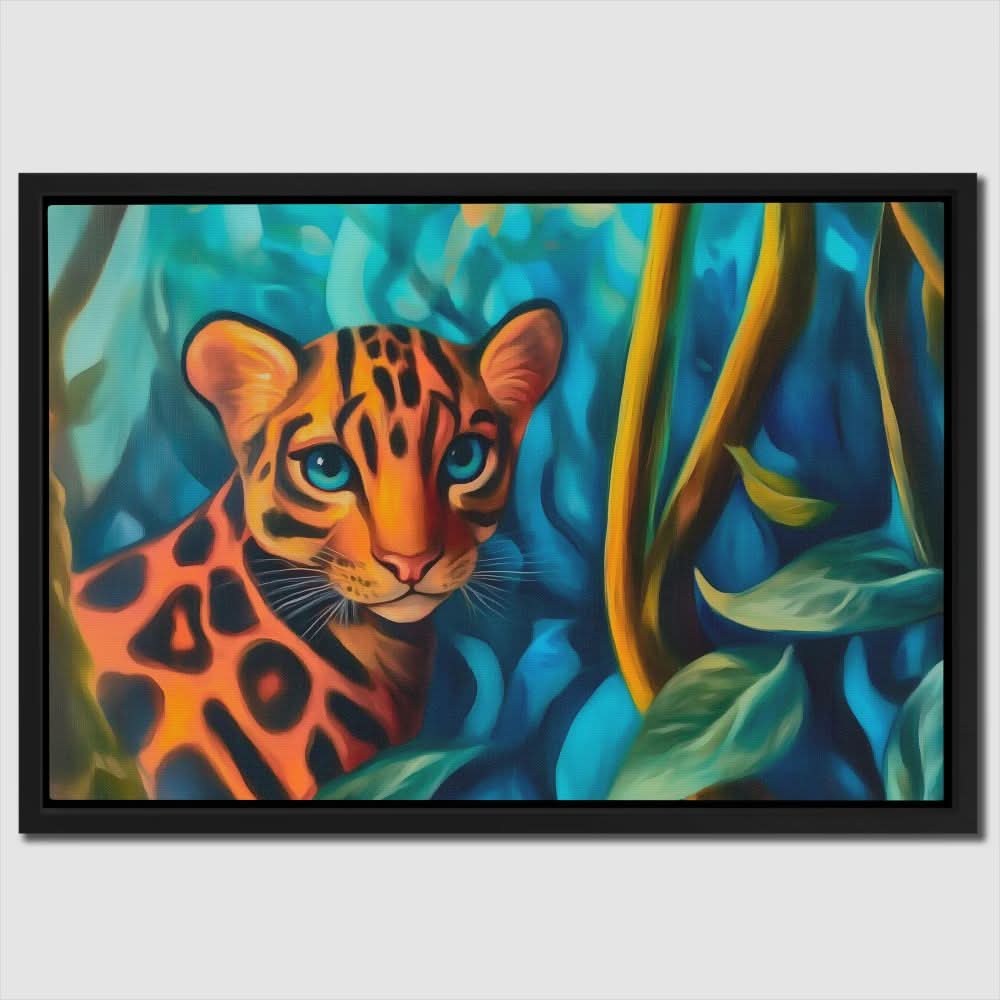 Luscious Leopard - Modern Colorful Canvas Wall Art