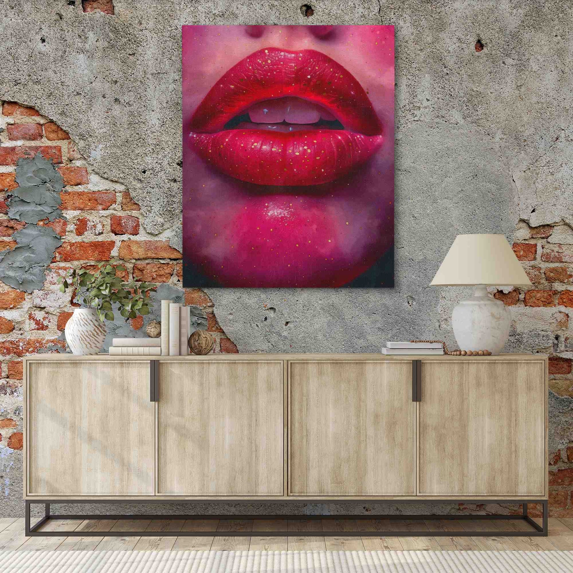 Lush Cherry - Large Pop Art Canvas Print