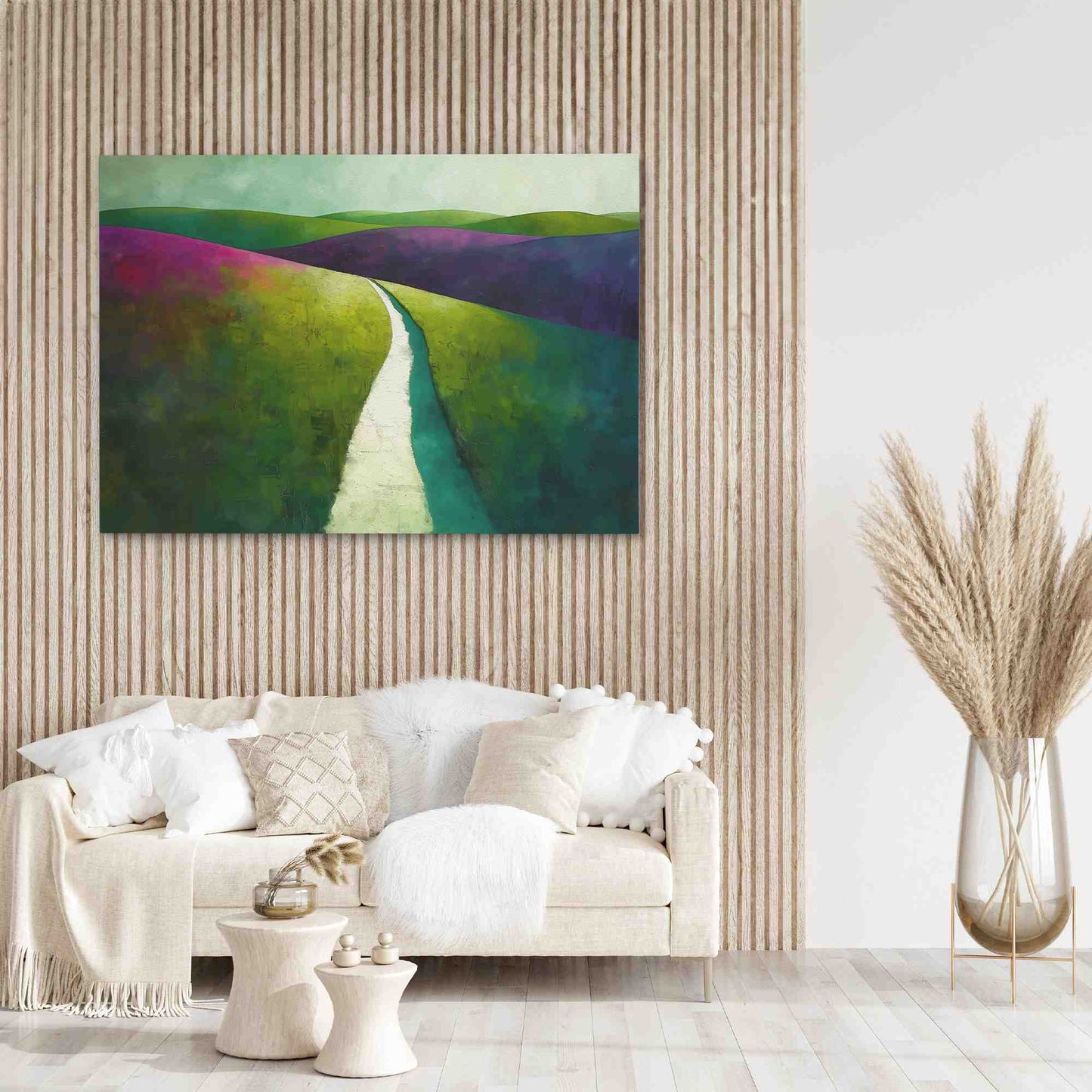 Lush Fields - Green Landscapes Canvas Print