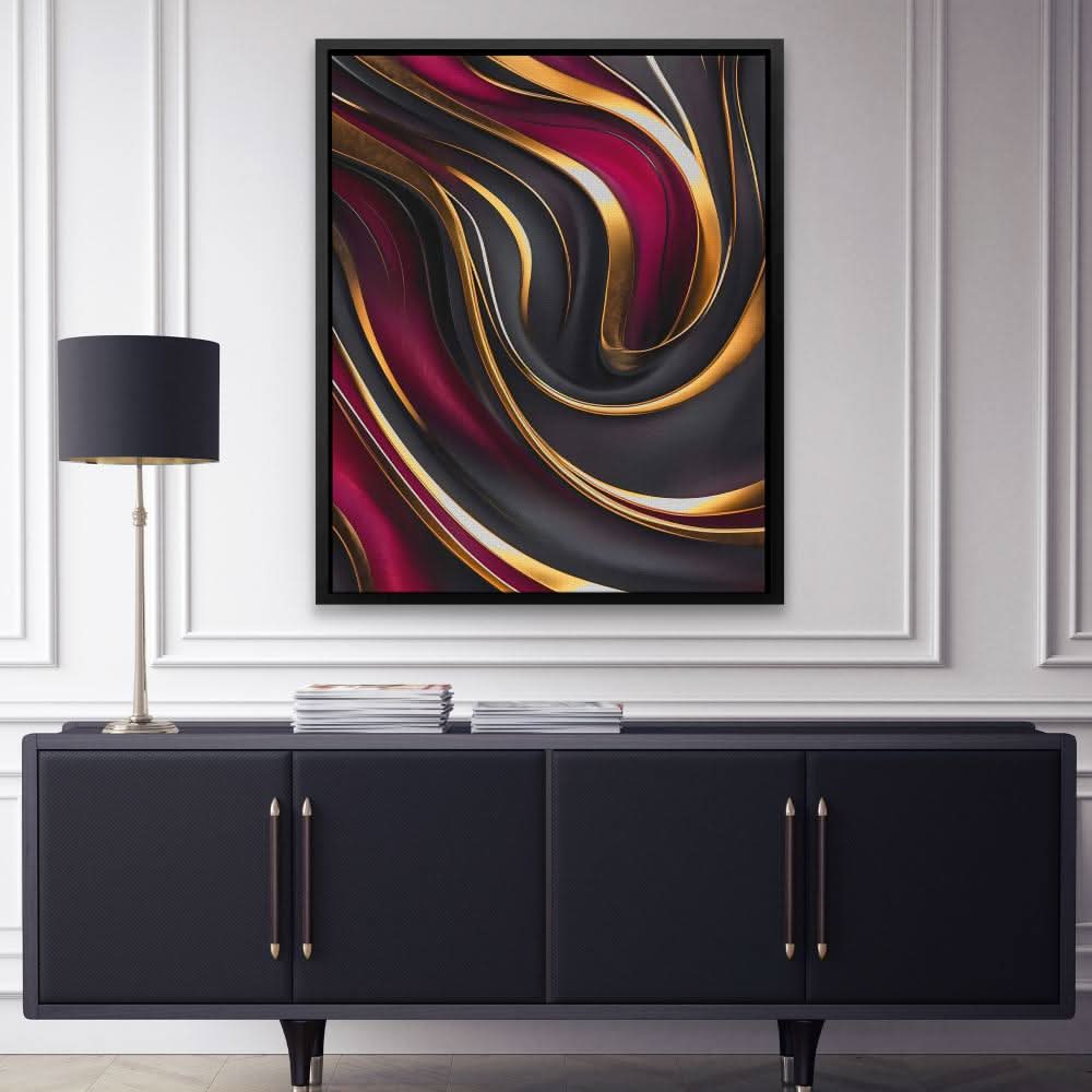 Luxurious Bursts - Large Abstract Canvas Print