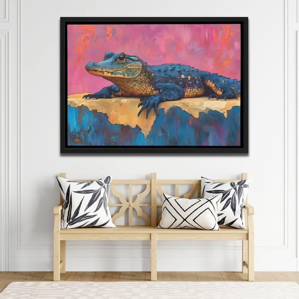 Luxury Crocodile - Large Contemporary Canvas Print