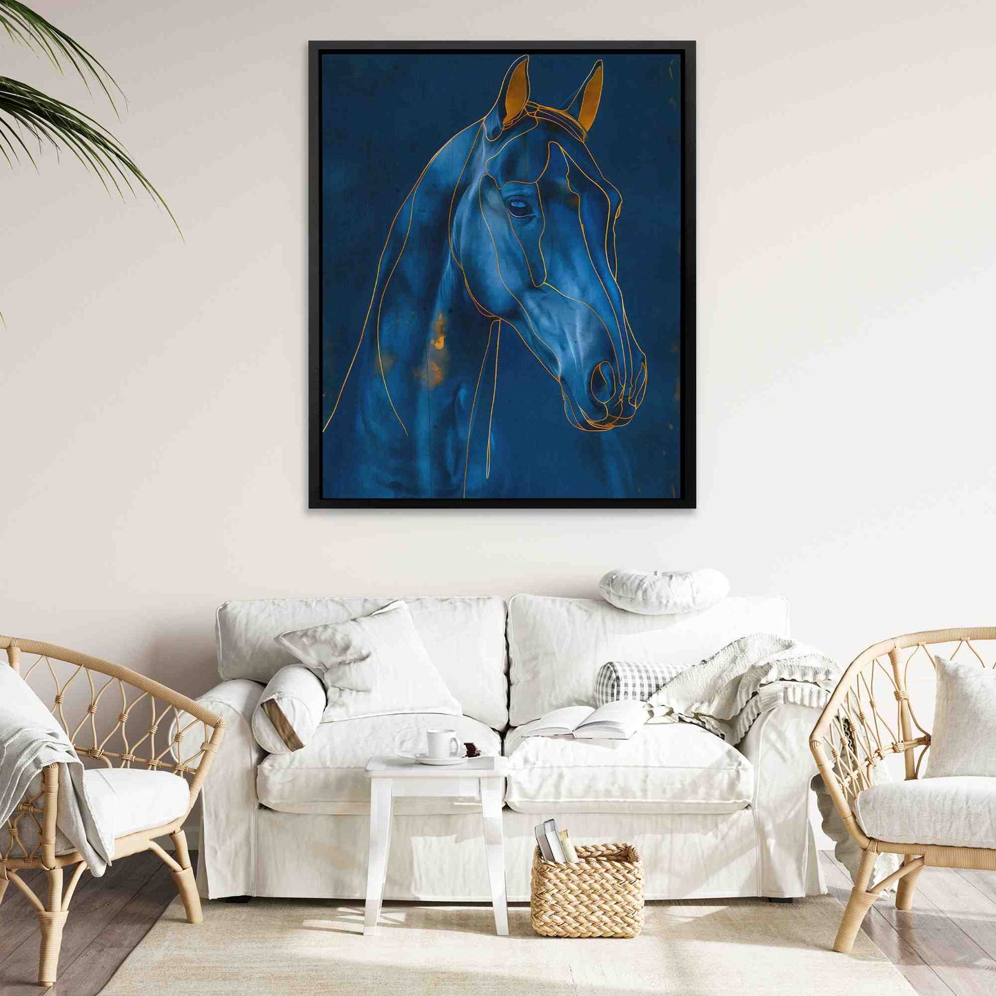 Luxury Horse - Wall Art in Black Frame