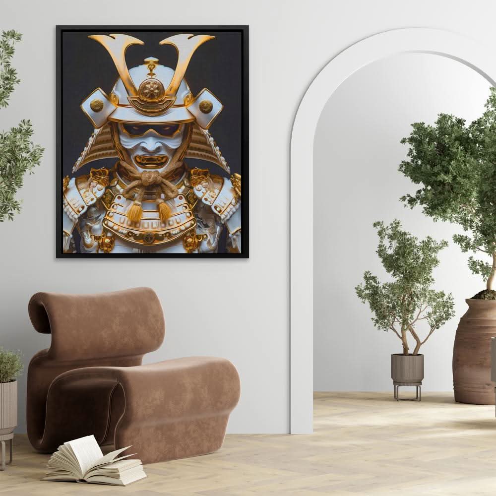 Luxury Samurai - Japanese Wall Art in Black Frame
