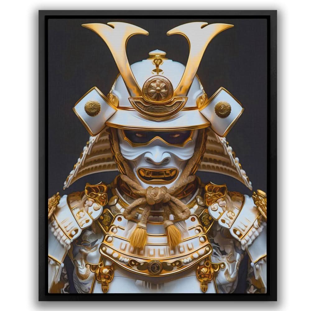 Luxury Samurai - Modern Black and Gold Canvas Wall Art