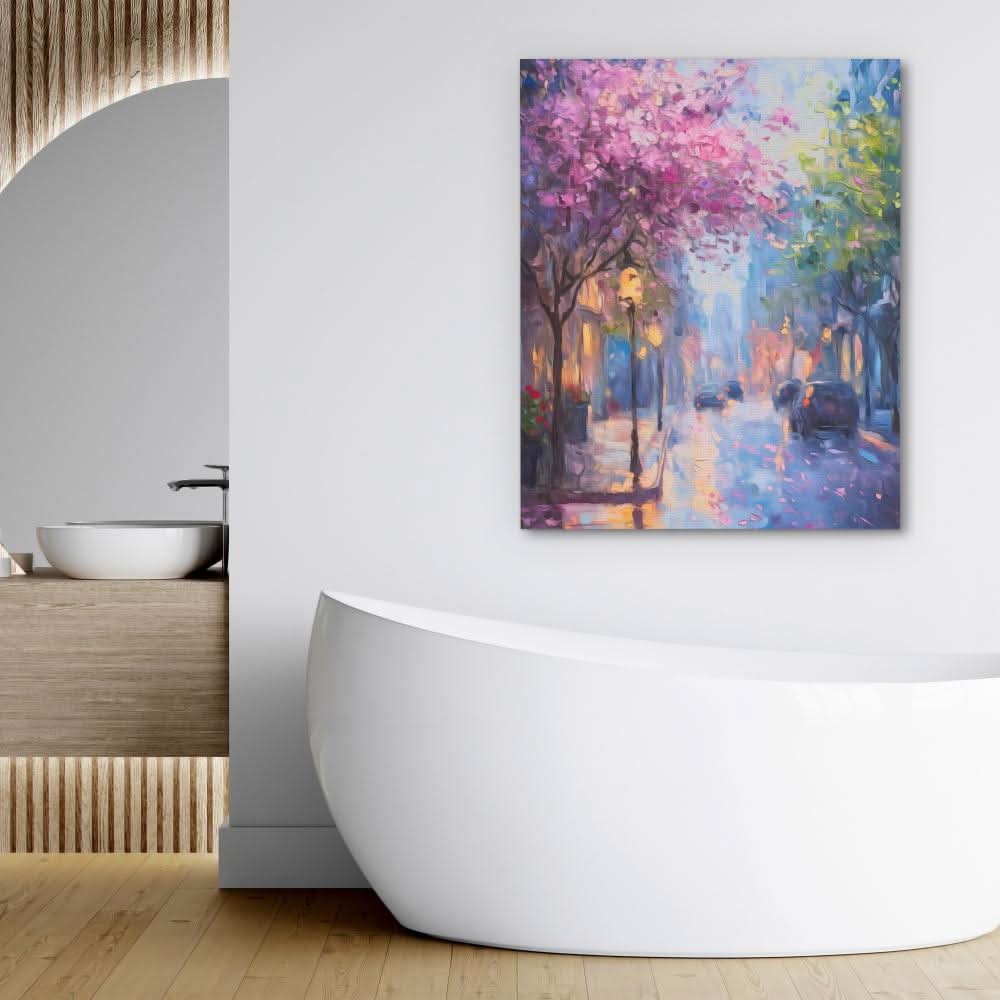 Macaw Mosaic - Impressionist Wall Art in Black Frame