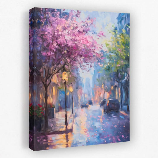 Macaw Mosaic - Cityscapes Canvas Wall Art