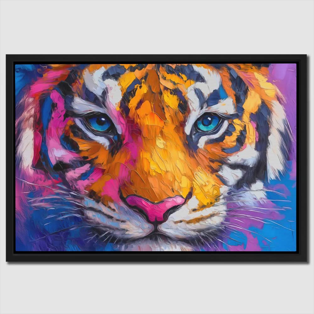 Magenta Tiger - Large Maximalist Canvas Print