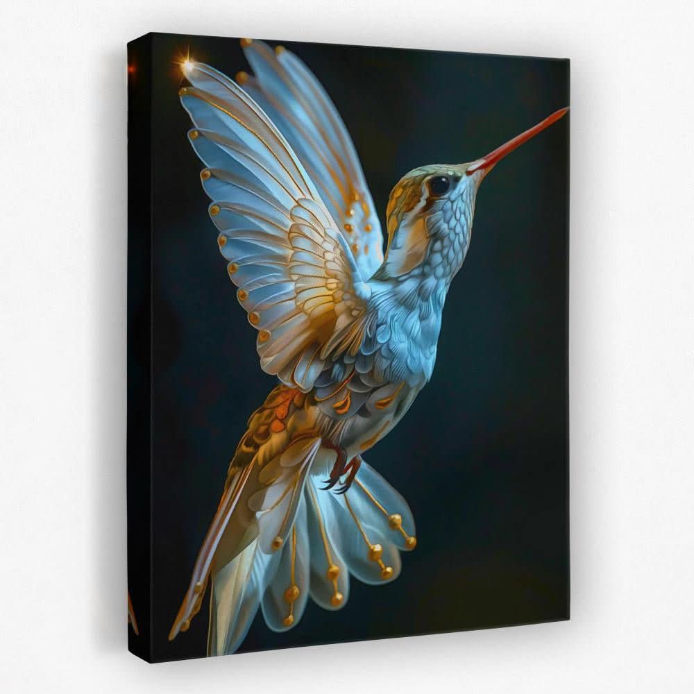 Magical Hummingbird - Bird Canvas Wall Art