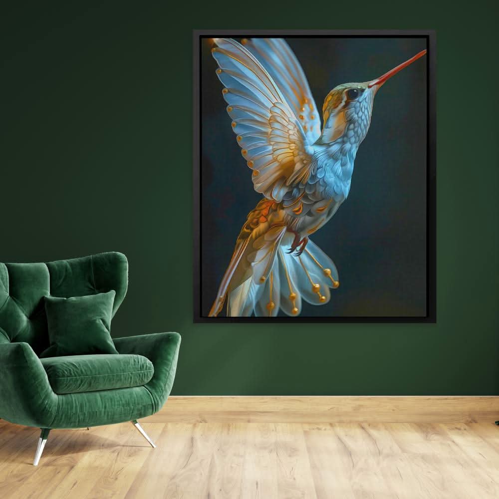 Magical Hummingbird - Large Canvas Print