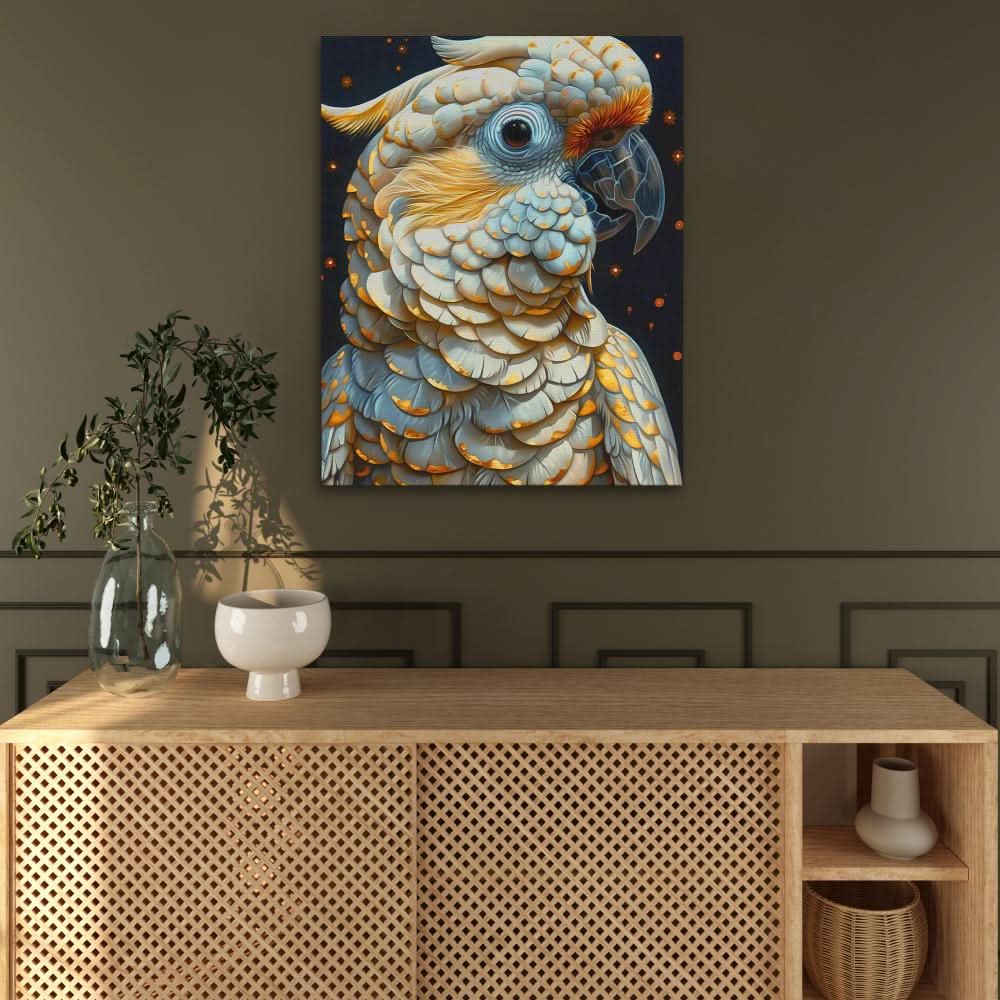 Magical Parrot - Large Modern Canvas Print