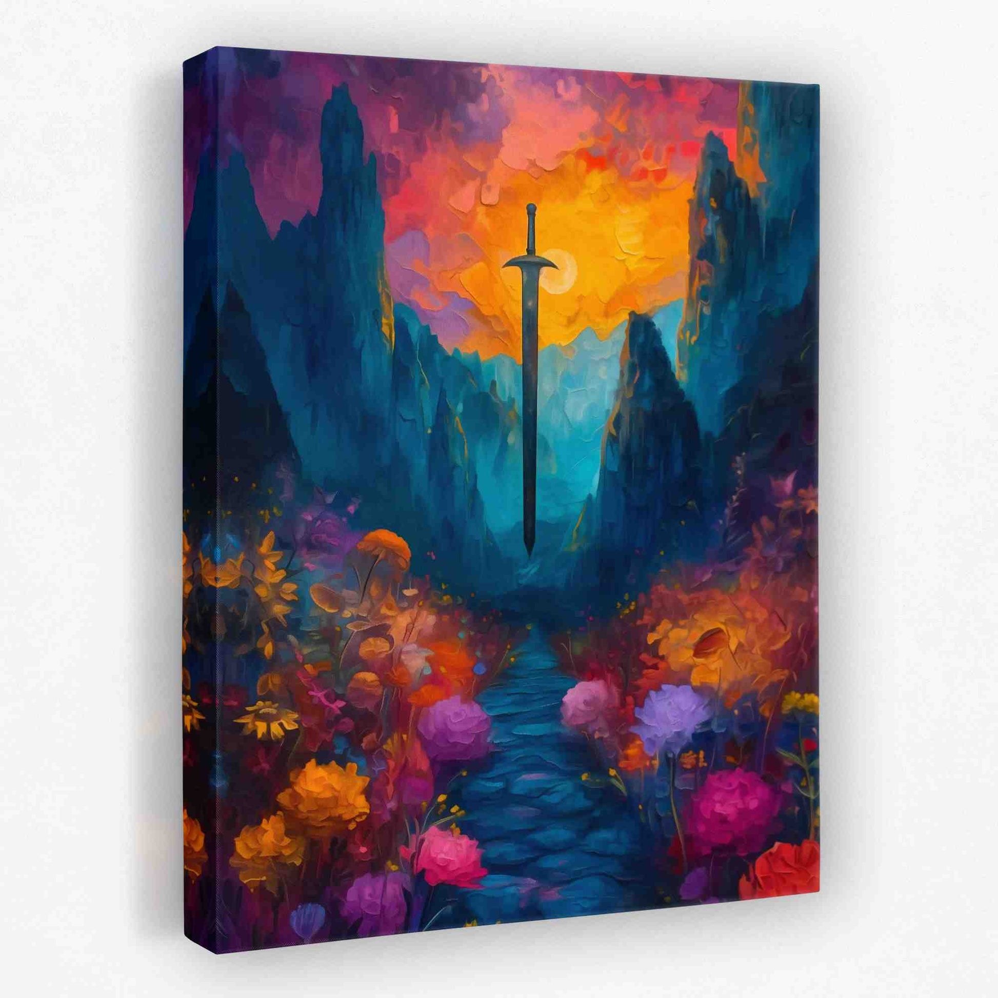 Magical Sword - Knight Canvas Wall Art