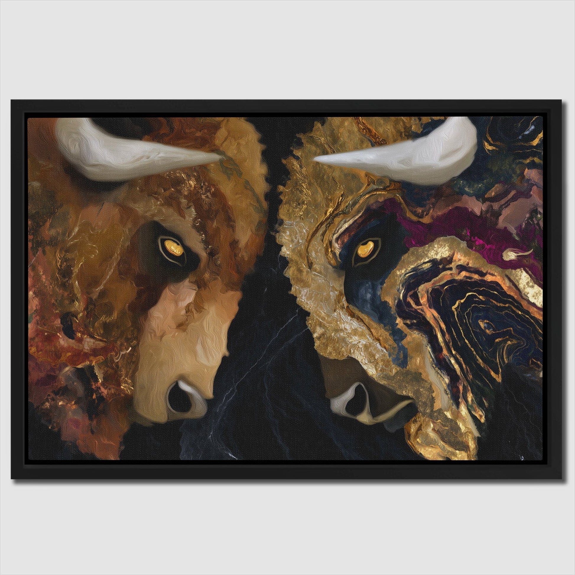 Marble Bison - Luxury Wall Art