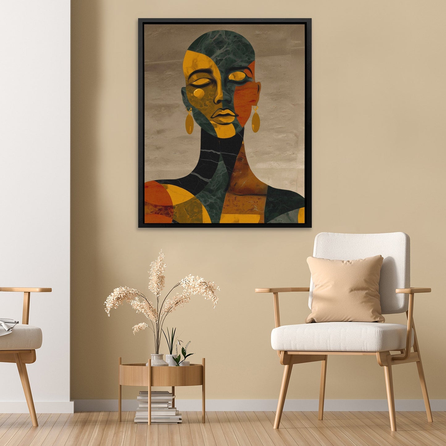 Marble Portrait Meditation - Luxury Wall Art
