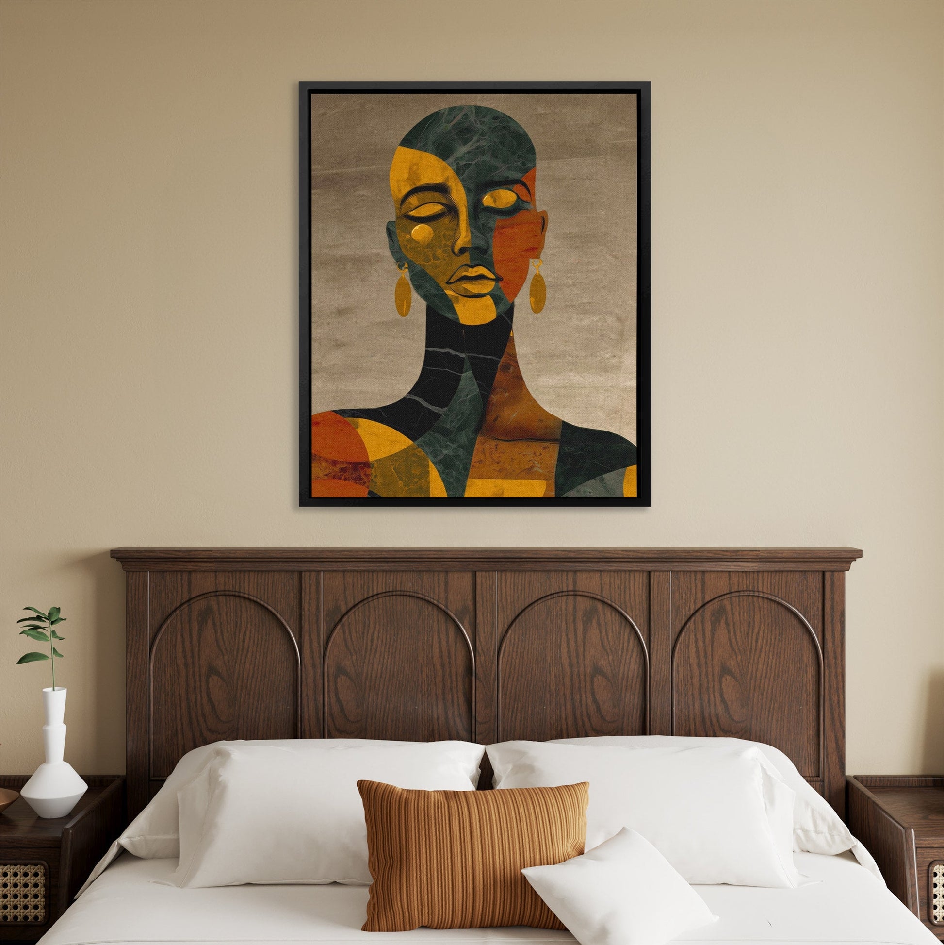Marble Portrait Meditation - Luxury Wall Art