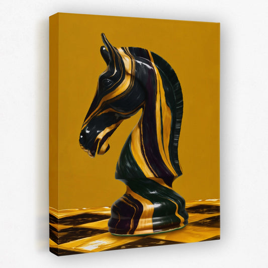 Marbled Knight's Gambit - Luxury Wall Art