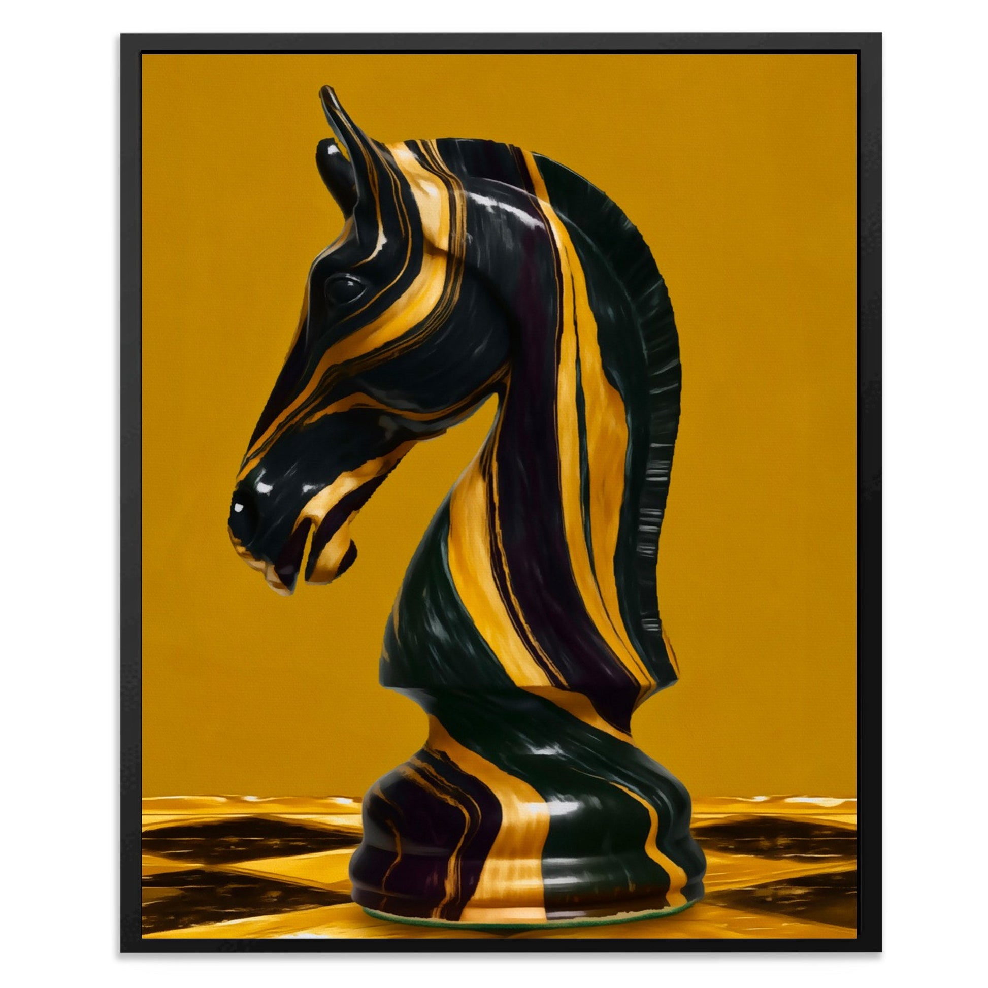 Marbled Knight's Gambit - Luxury Wall Art