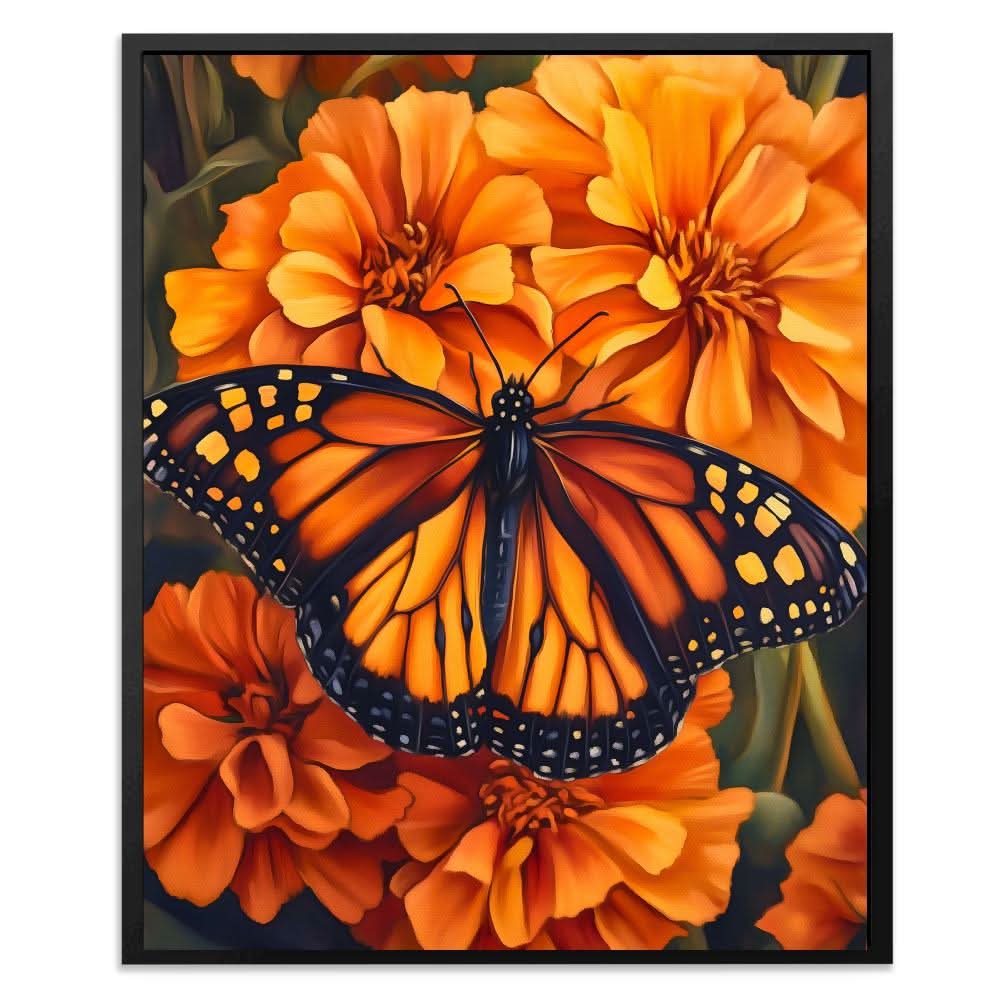 Marigold Majesty - Large Canvas Print