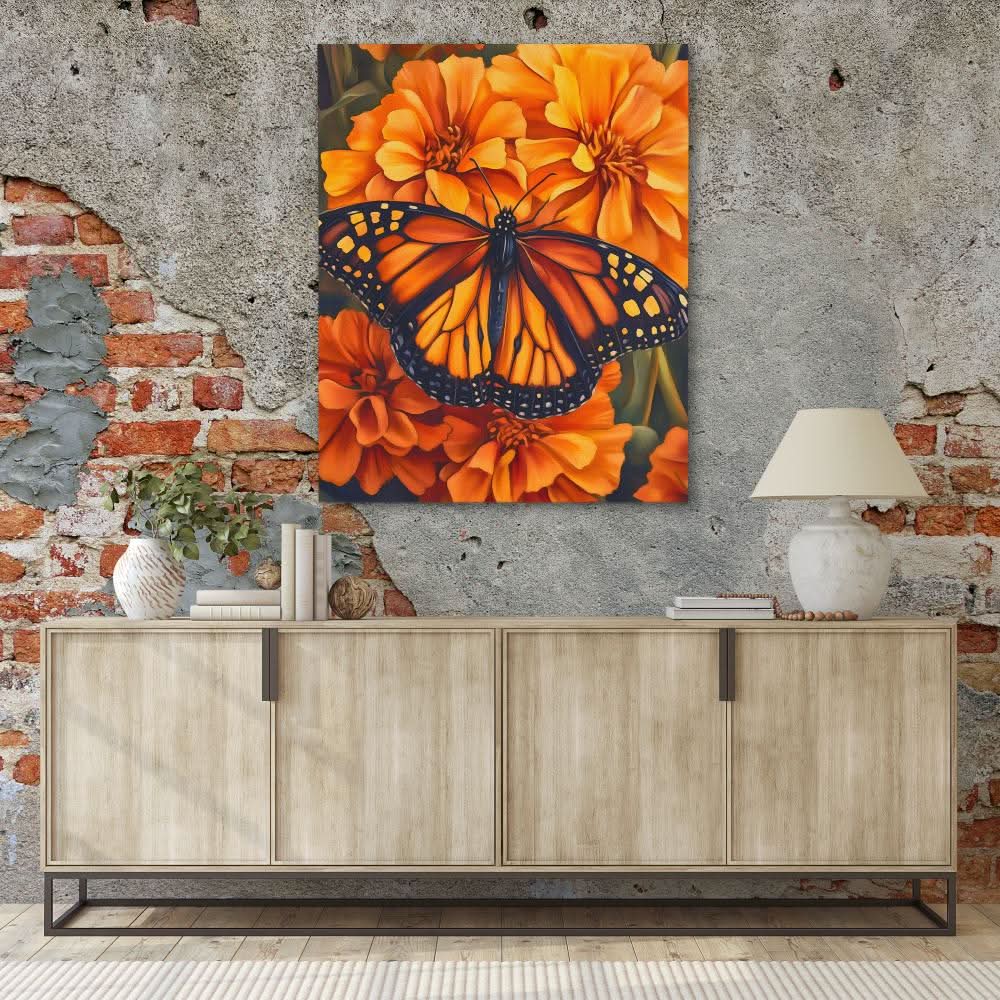 Marigold Majesty - Colorful Wall Art for Sunroom