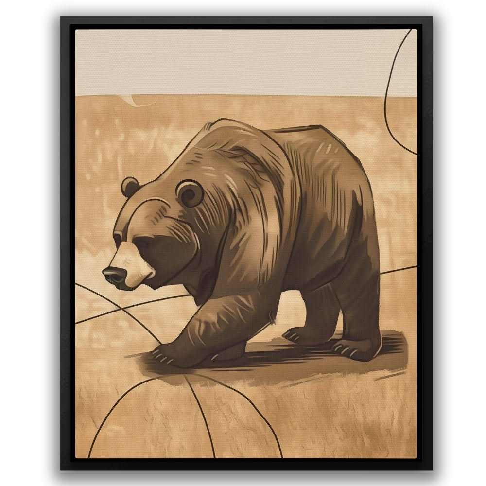 Market Bearverick - Contemporary Wall Art Print