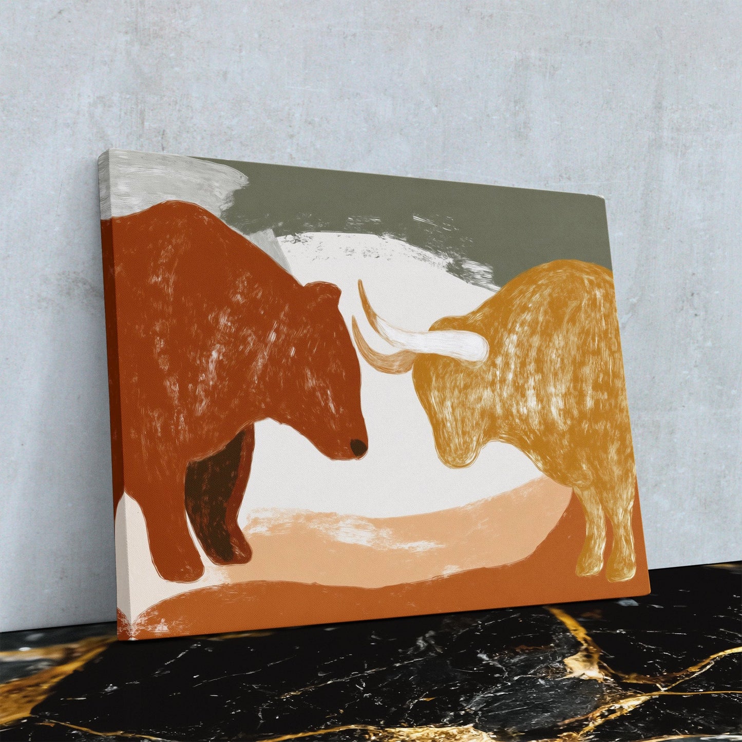 Market Forces Collide - Luxury Wall Art