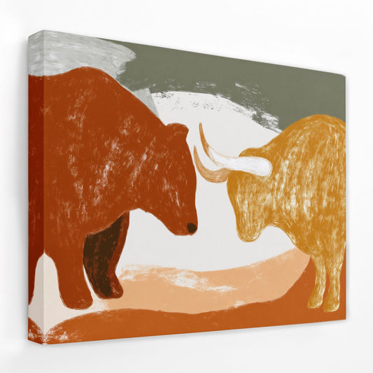 Market Forces Collide - Luxury Wall Art