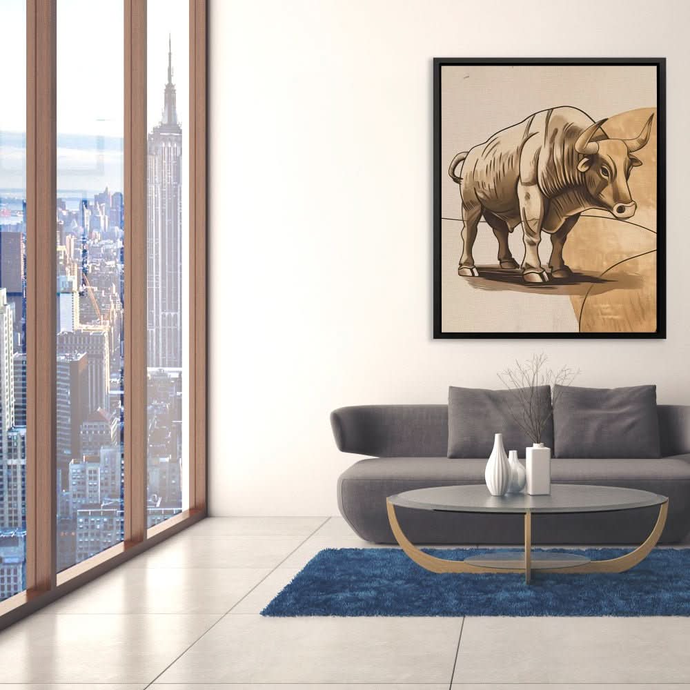 Market Maverick - Earth Tones Wall Art for Office