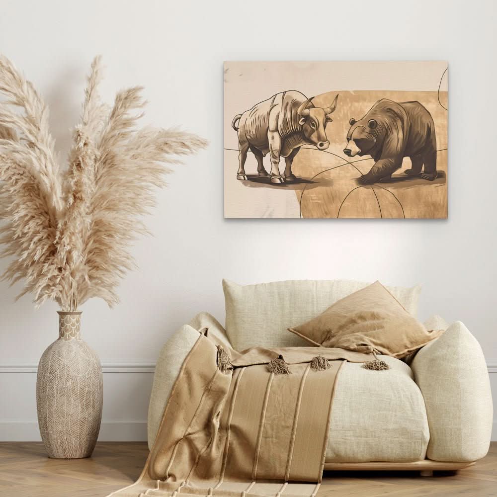 Market Mavericks - Large Contemporary Canvas Print