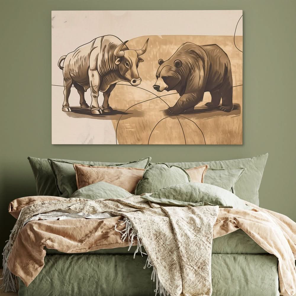 Market Mavericks - Earth Tones Wall Art for Office