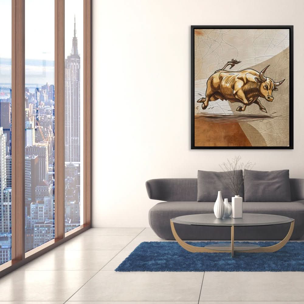 Market Opposite - Earth Tones Wall Art for Office