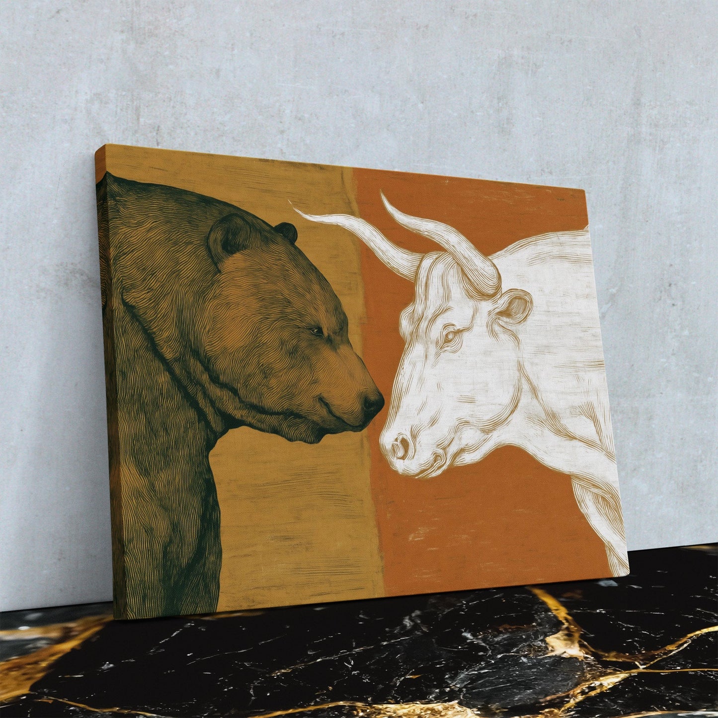 Market Tension Unleashed - Luxury Wall Art