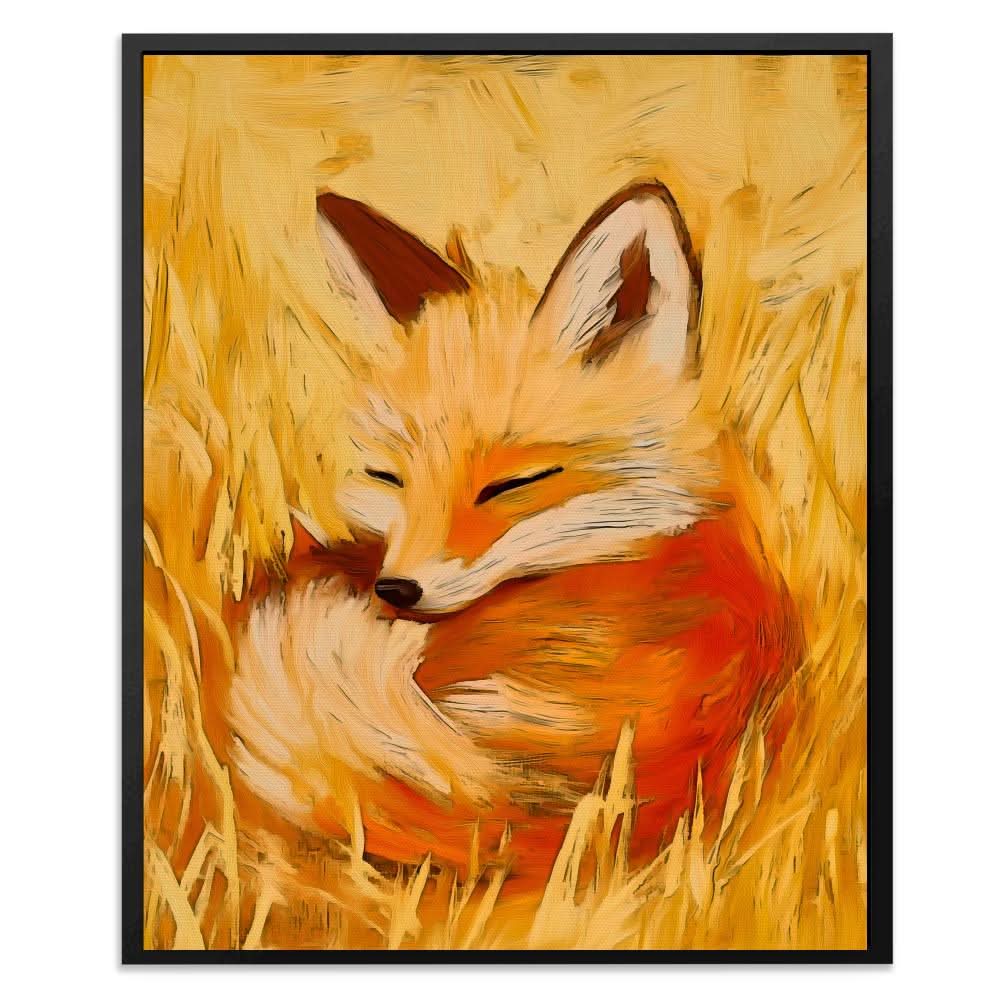 Meadow Dreams Fox - Large Canvas Print