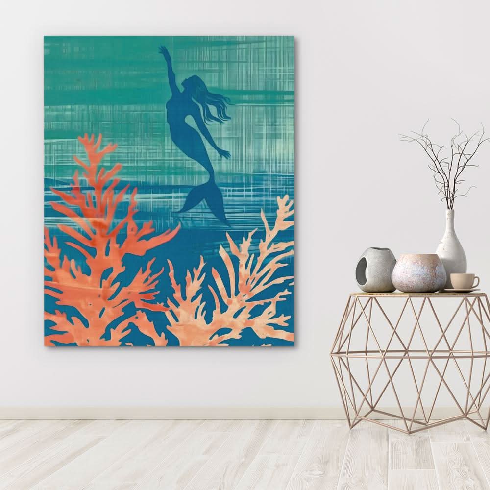 Mermaid Dreams - Large Fantasy Canvas Print
