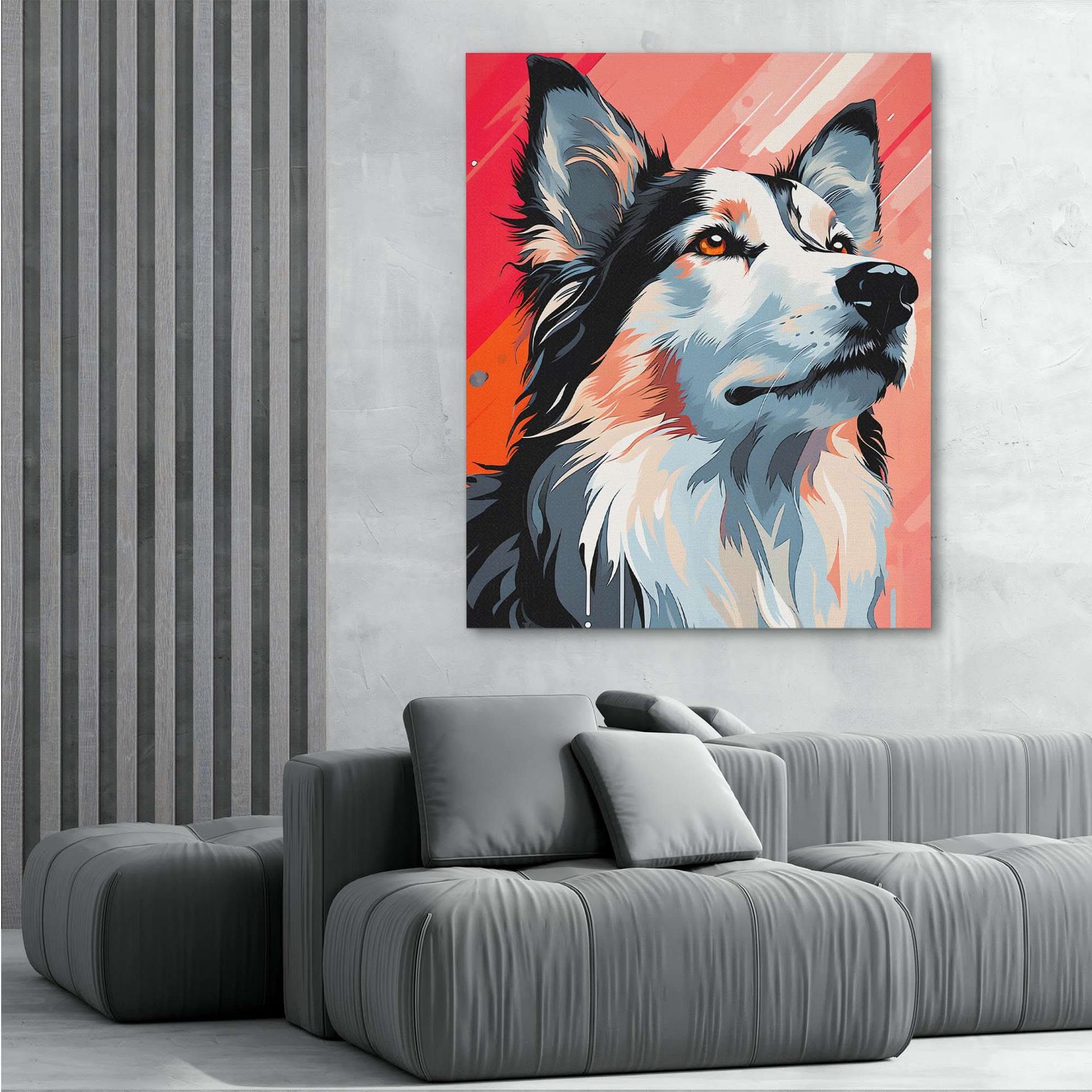 Mesmerized Husky - Luxury Wall Art