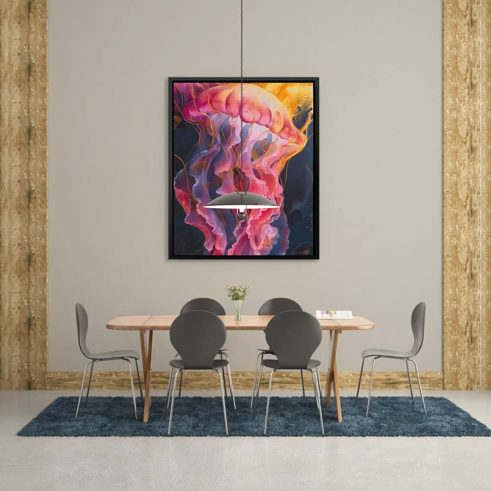 Mesmerizing Jelly - Abstract Pink Canvas Wall Art