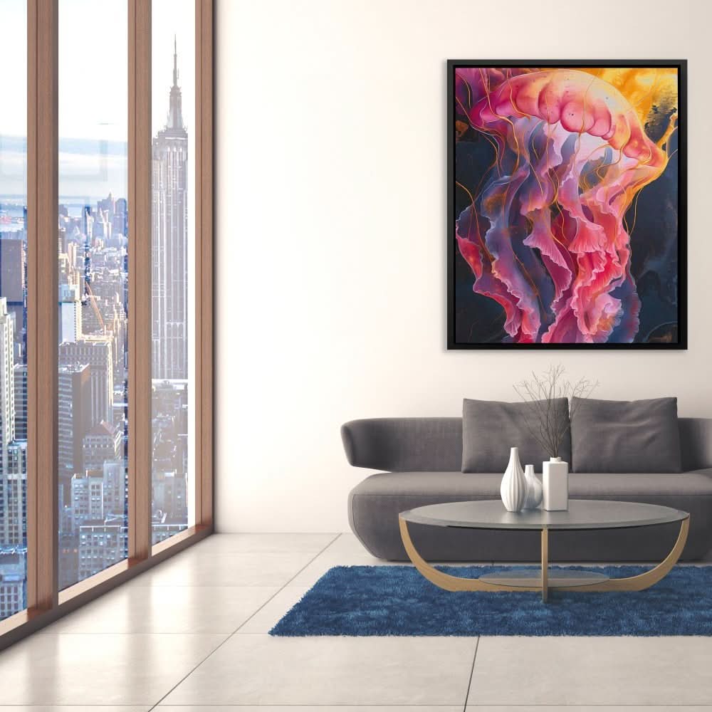 Mesmerizing Jelly - Large Abstract Canvas Print