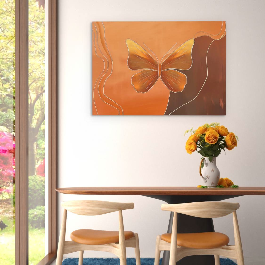 Metamorphic Glow - Modern Earth Tones Canvas Wall Art